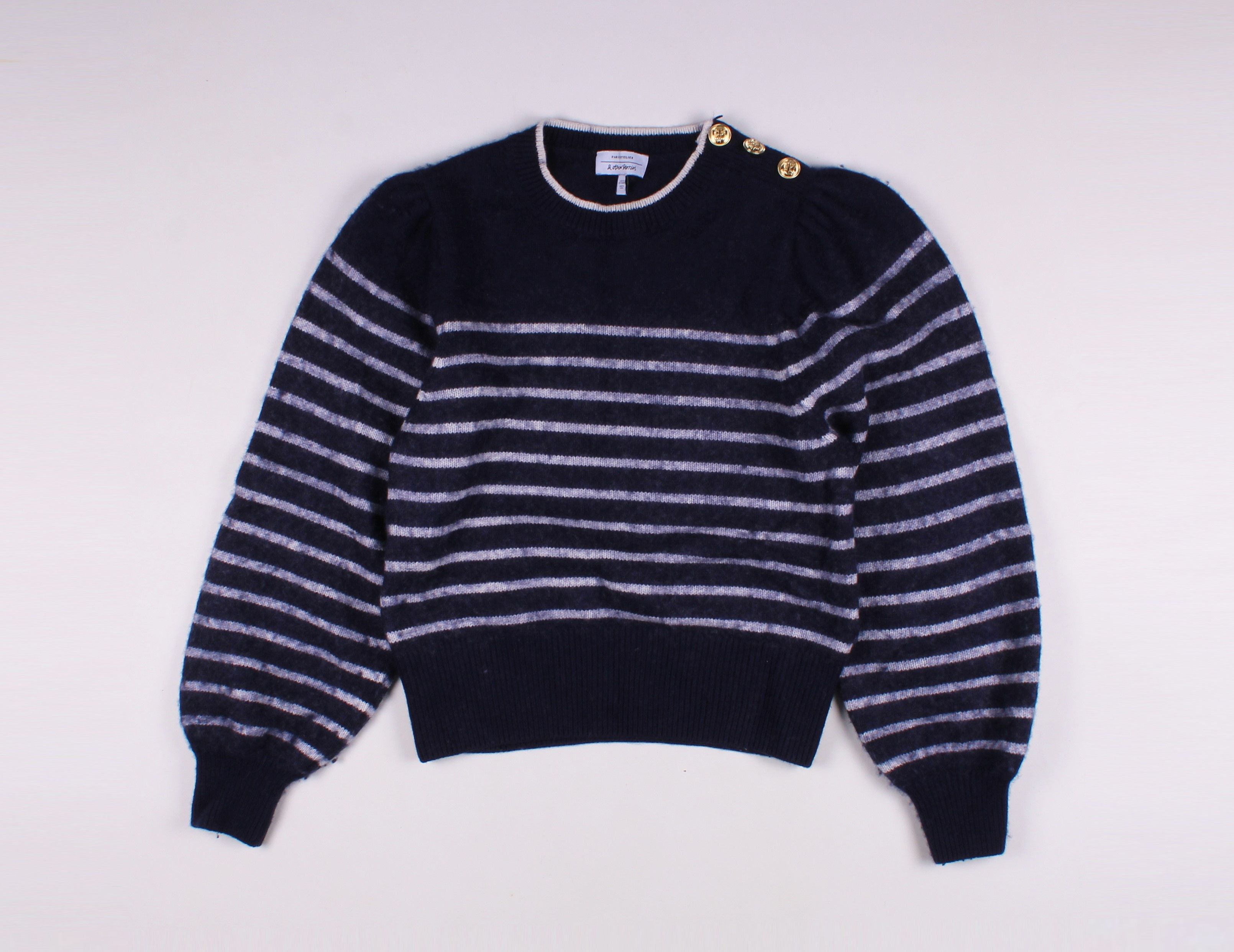 & Other Stories & Other Stories Striped Wool Blend Nautical Sweater Jumper Size XS / US 0-2 / IT 36-38 - 1 Thumbnail