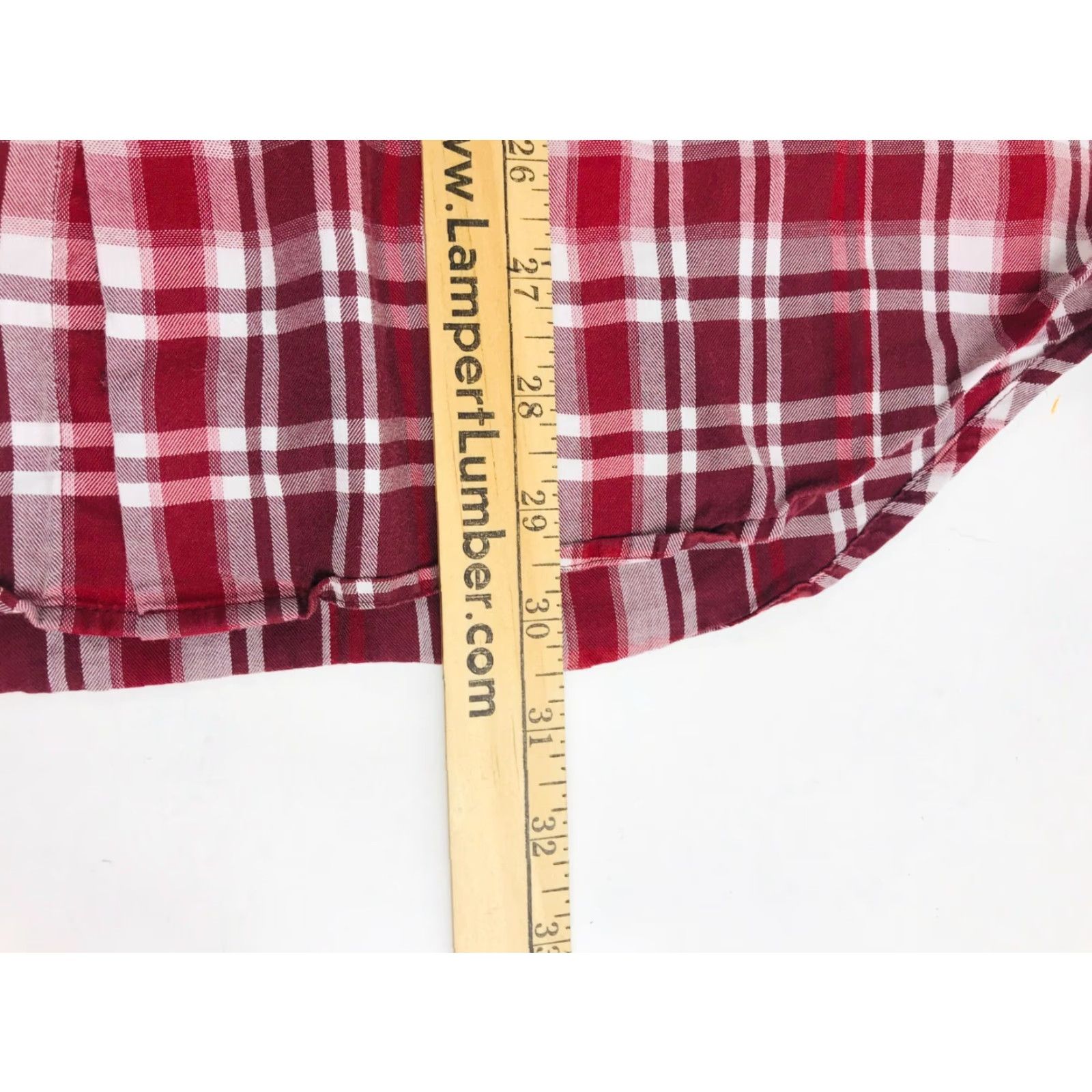 Express Express Shirt Men's L Red Plaid Button-Up Long Sleeve Size US L / EU 52-54 / 3 - 4 Thumbnail