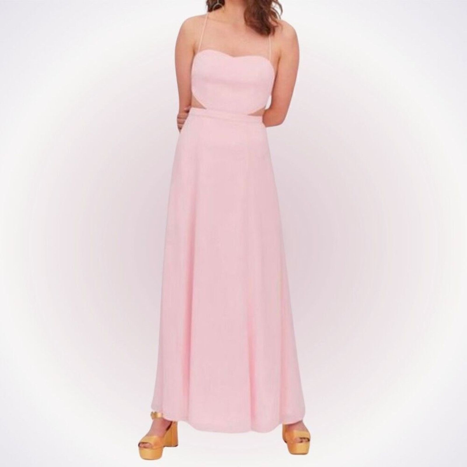 Other Fame & Partners Pink Starlett Maxi Dress | Sz S, NWT Size S / US 4 / IT 40 - 1 Thumbnail