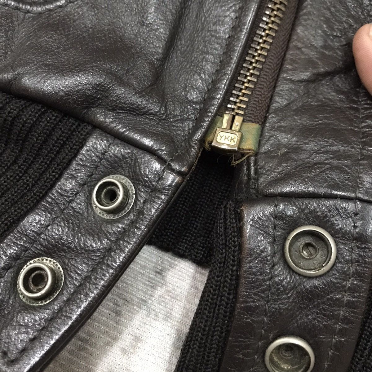Japanese Brand × Vintage Vintage Men’s Toma Bomber Leather Jacket Size US M / EU 48-50 / 2 - 5 Thumbnail