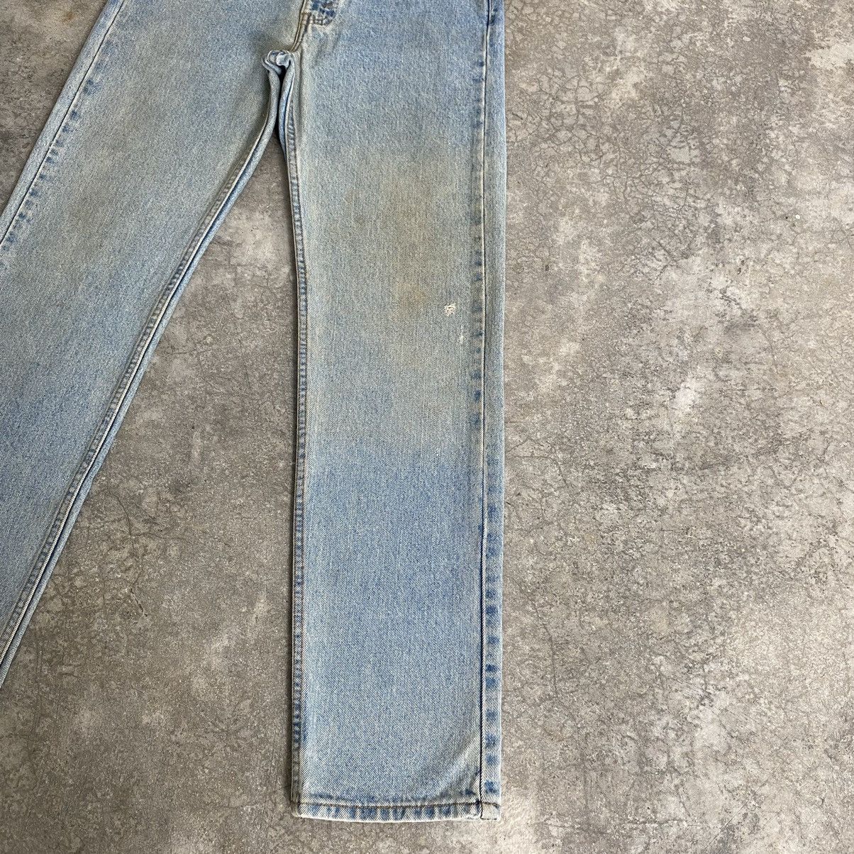 Levi's VTG 1996 Levis 505 Straight Leg Dirt Washed Blue Jeans Size US 31 - 8 Thumbnail