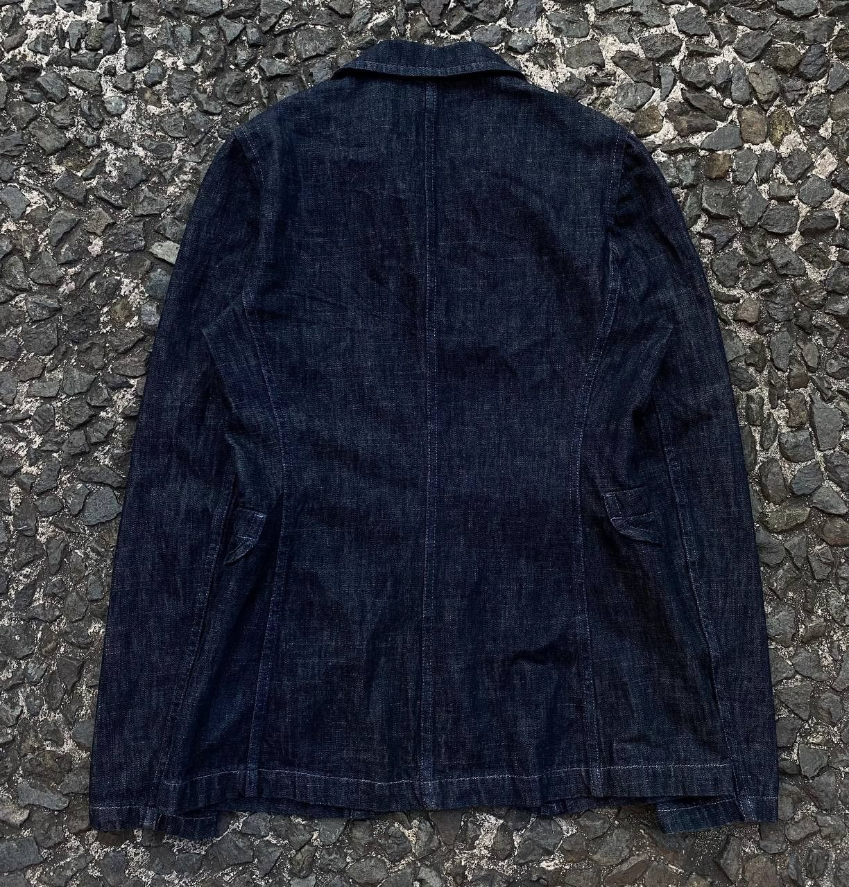 Miu Miu Miu Miu - Prada - FW01 Denim Fiammato Denim Blazer Size M / US 6-8 / IT 42-44 - 7 Thumbnail