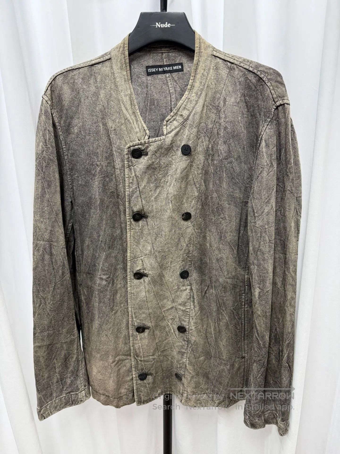Issey Miyake Issey Miyake Pleated Distressed Jacket. Size US L / EU 52-54 / 3 - 6 Thumbnail