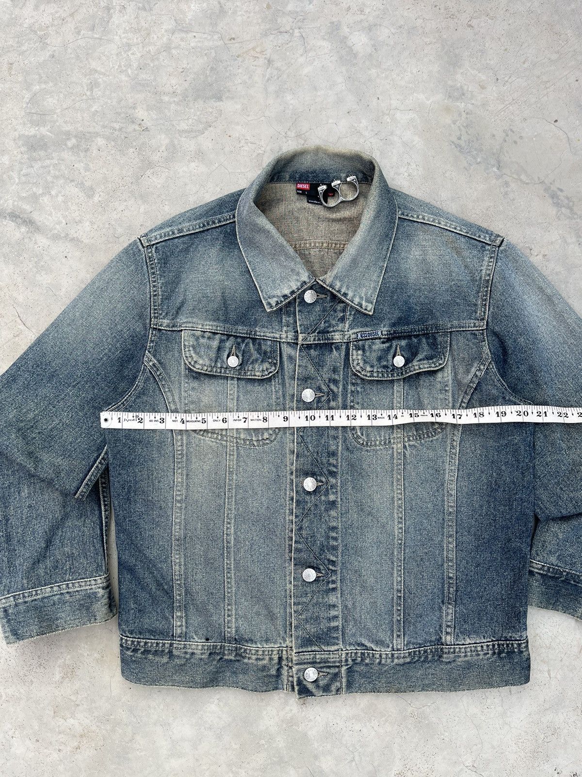 Diesel VINTAGE DIESEL ⛽️ CROPPED DENIM JACKET Size US XS / EU 42 / 0 - 8 Thumbnail