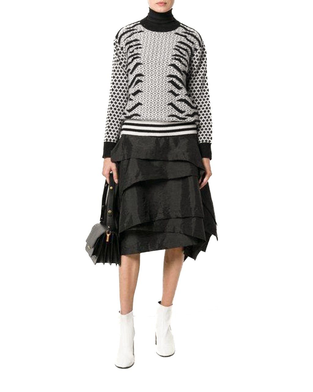 Kenzo KENZO / Embellished Pattern Wool Crewneck Sweater Size L / US 10 / IT 46 - 3 Thumbnail
