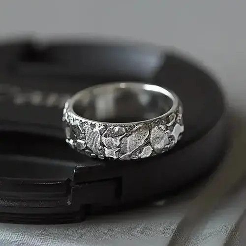 Vintage Retro Stone Wall Irregular Ring Size ONE SIZE - 4 Thumbnail