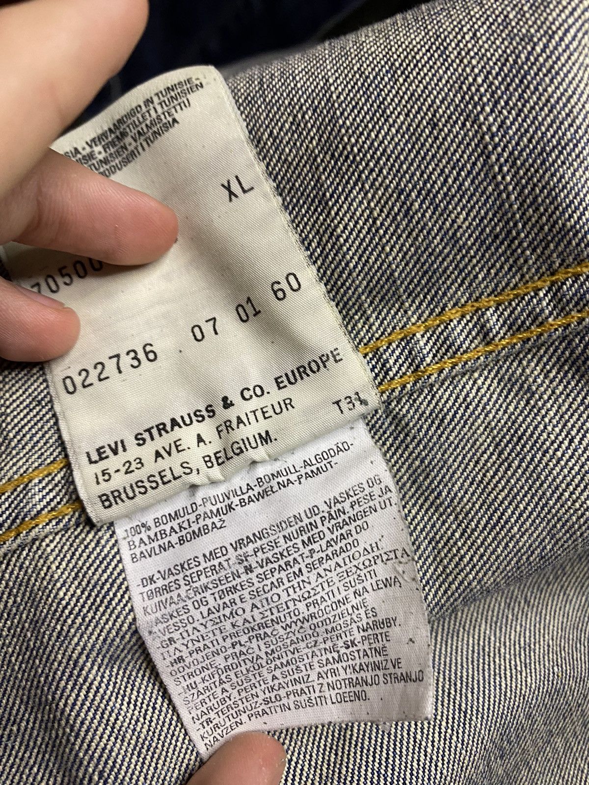 Levi's × Levi's Vintage Clothing × Vintage Vintage levis Denim Jacket 90s rare streetwear Size US L / EU 52-54 / 3 - 10 Thumbnail