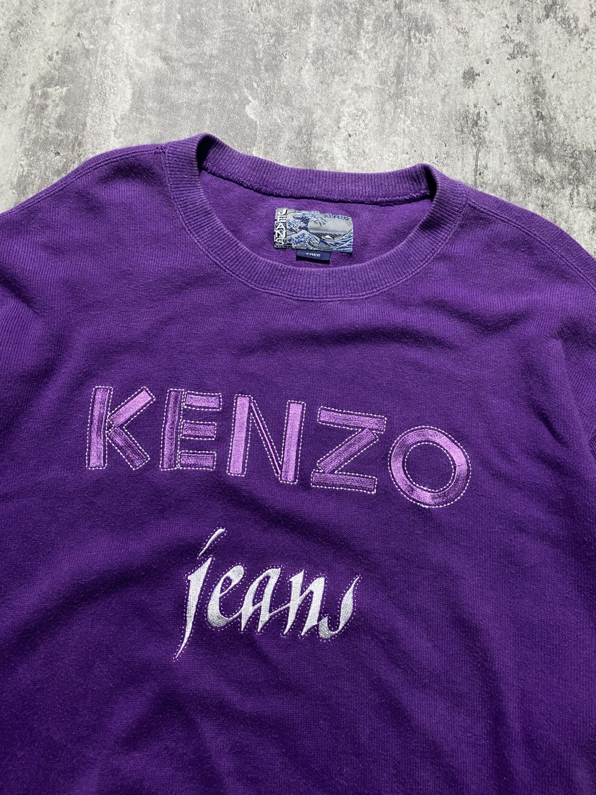 Designer × Japanese Brand × Kenzo Vintage Kenzo Jeans Sweatshirt Size US L / EU 52-54 / 3 - 2 Thumbnail