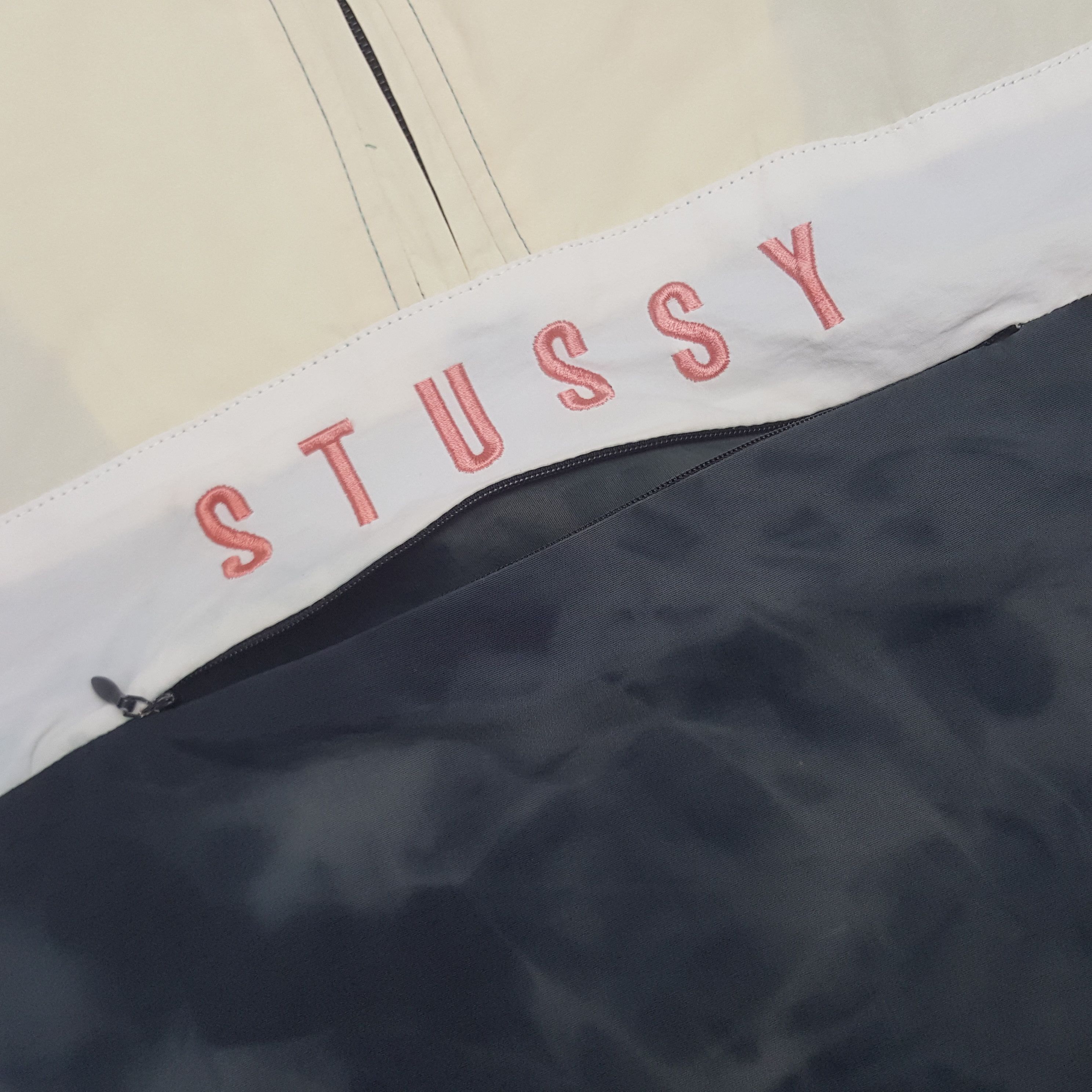 Stussy × Vintage Vintage Stussy Custom Logo Windbreaker Jacket with Hoodie Size US L / EU 52-54 / 3 - 10 Thumbnail