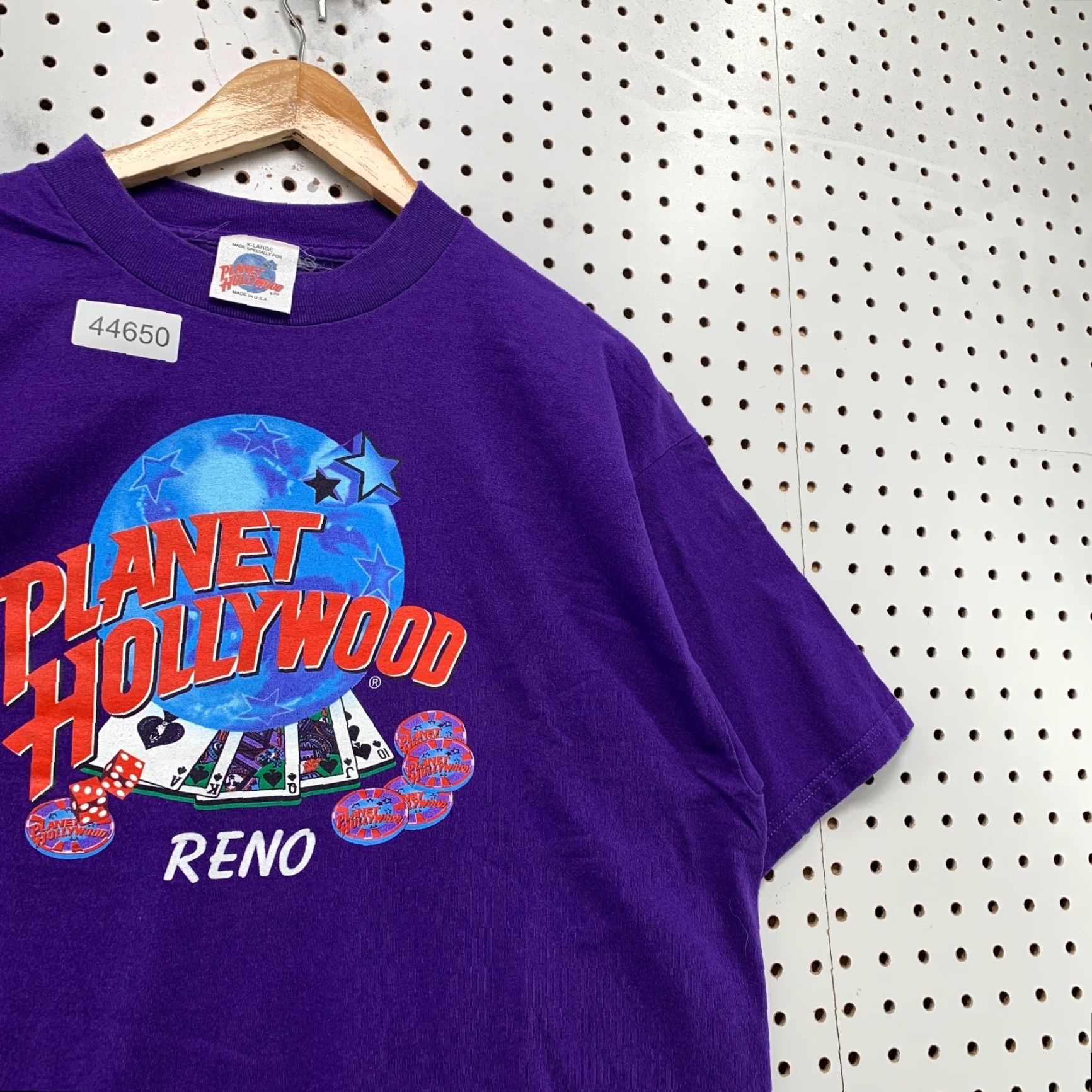 Planet Hollywood VINTAGE Planet Hollywood Shirt Mens XL Purple 90s Graphic Made USA Size US XL / EU 56 / 4 - 4 Thumbnail