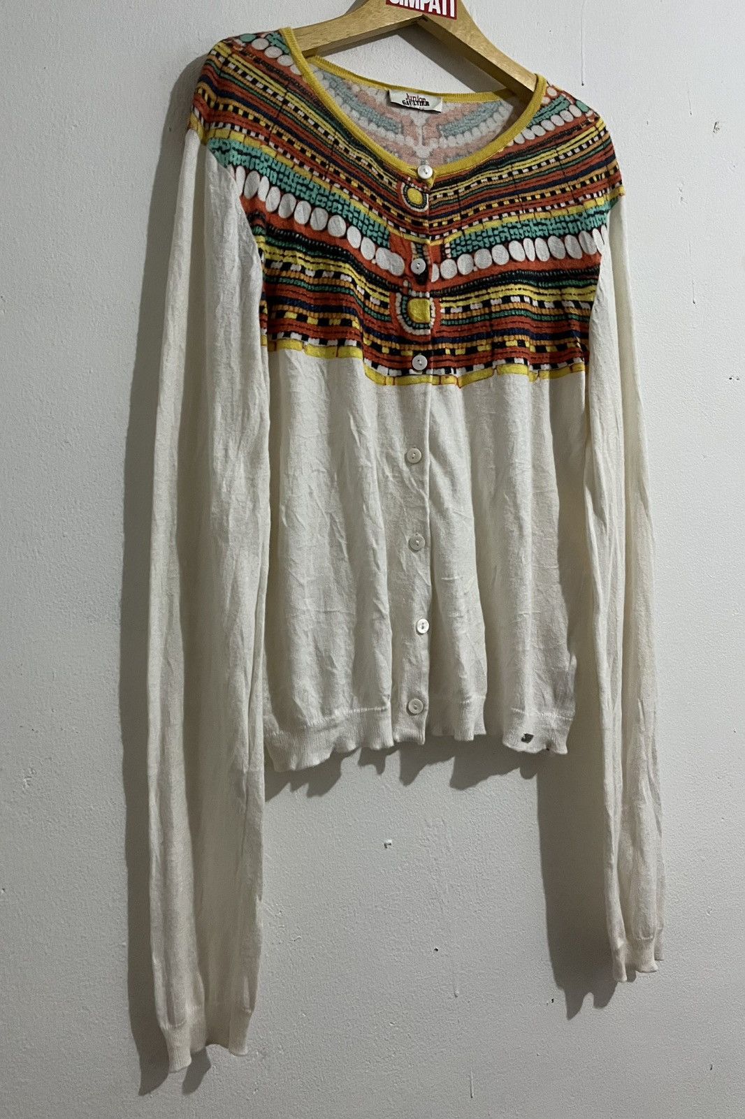 Jean Paul Gaultier Junior Gaultier By Jean Paul Gaultier Cardigan Tribal Tato Size S / US 4 / IT 40 - 2 Thumbnail