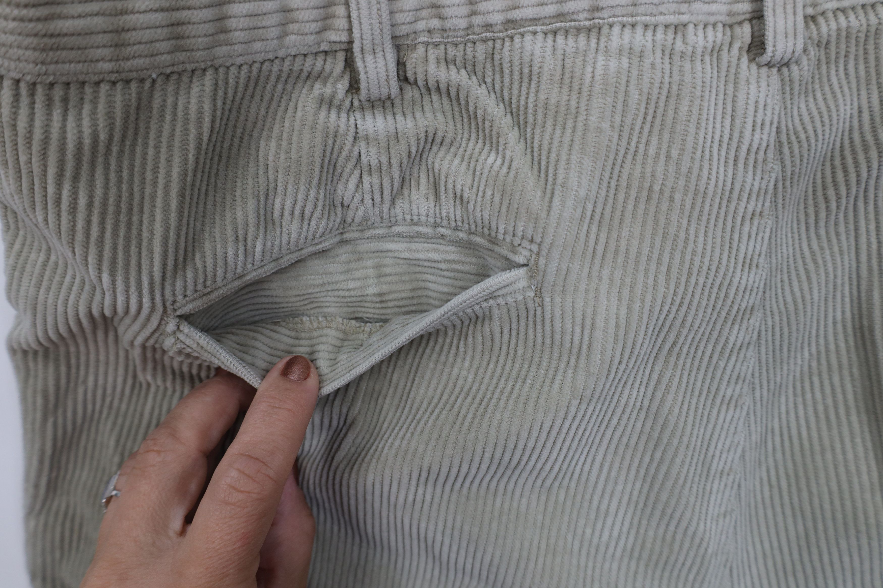 Gap Vintage 90s Gap Relaxed Cuffed Wide Leg Corduroy Pants Gray Size US 36 / EU 52 - 11 Thumbnail
