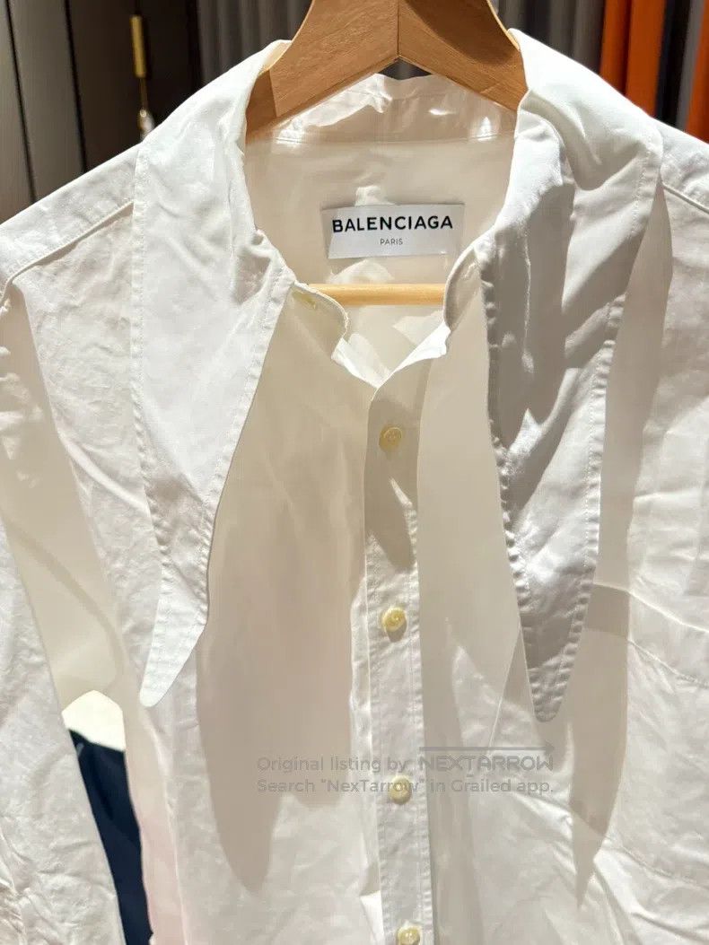 Balenciaga Balenciaga Classic White Shirt Size XS / US 0-2 / IT 36-38 - 2 Thumbnail
