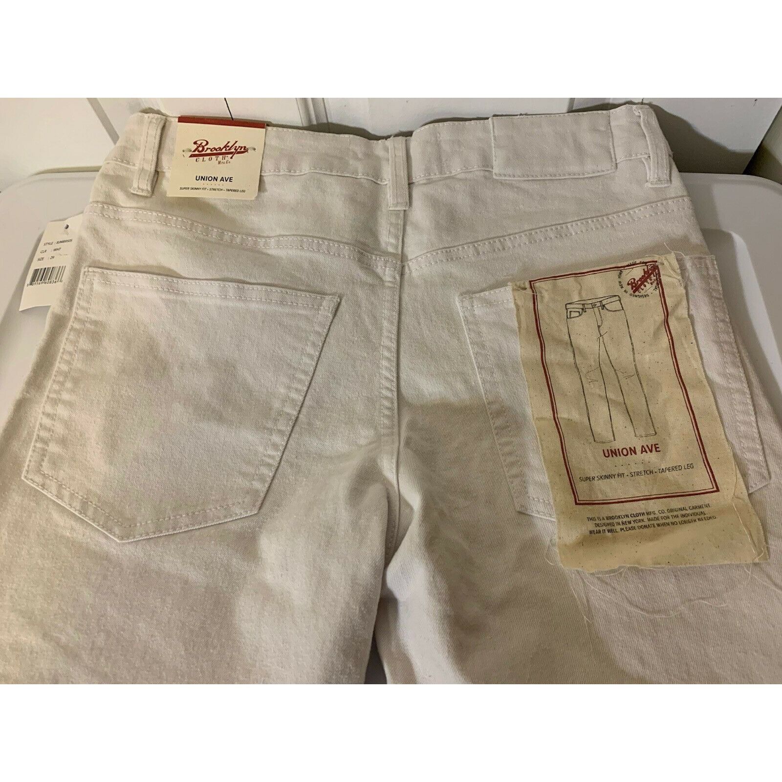 Brooklyn Cloth New Brooklyn Cloth Co. Super Skinny Jeans 29 X 30 Ribbed Leg Size US 29 - 1 Thumbnail