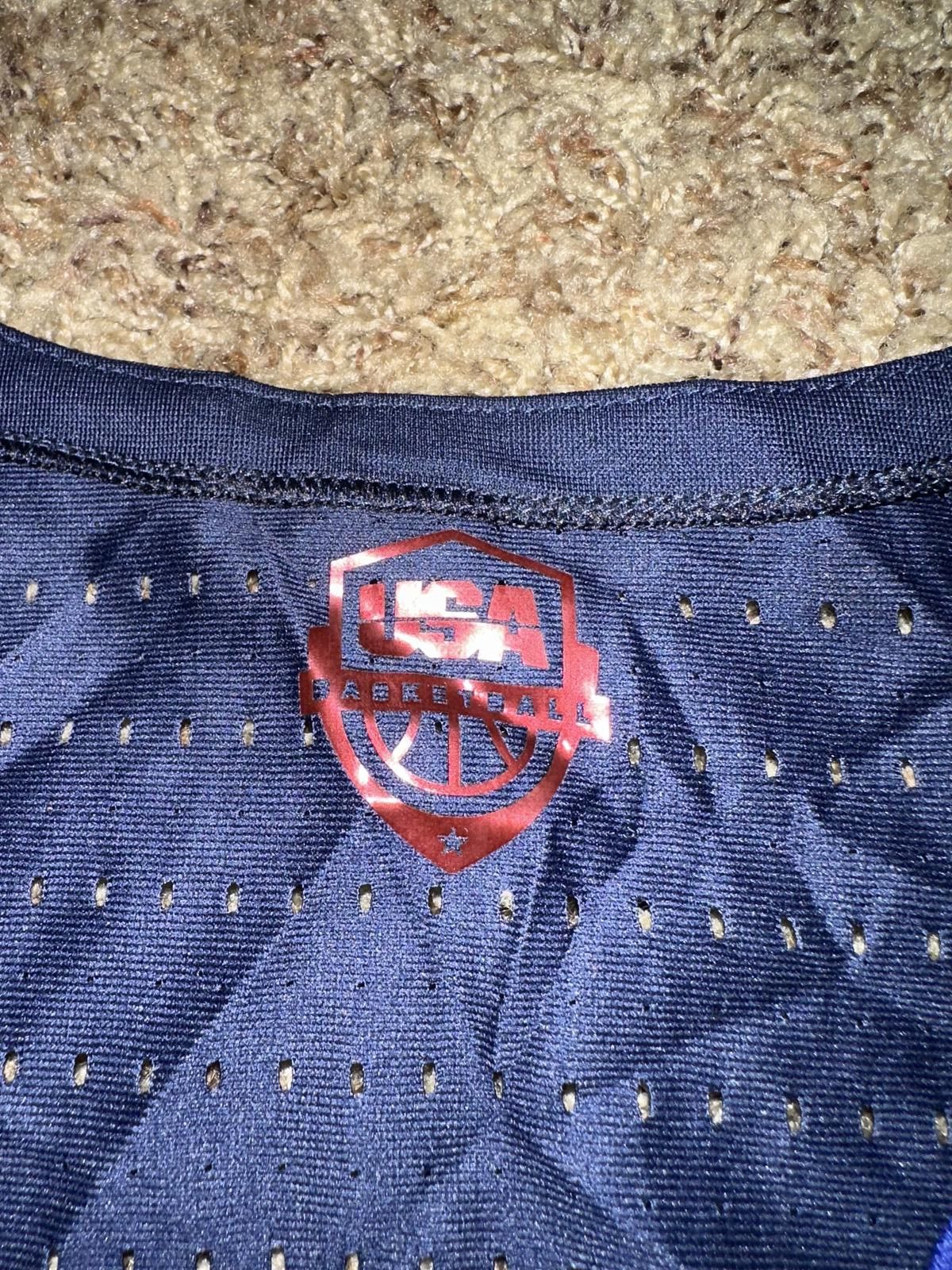 Nike Nike Men’s Elite 2016 Rio De Janeiro Olympic Team USA Game issue Jersey Size US XL / EU 56 / 4 - 6 Thumbnail
