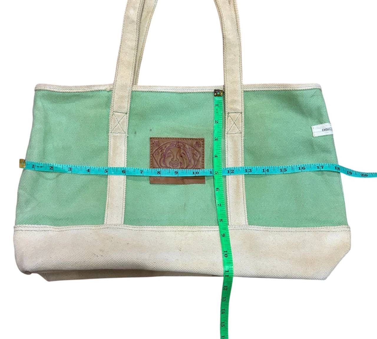 Evisu Vintage Evisu Canvas Shopping Bag Boston Bag Tote Bag Size ONE SIZE - 10 Thumbnail