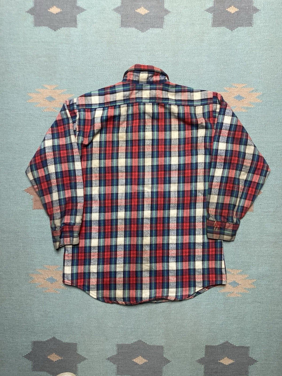 Vintage five brother flannel shirt woven cotton plaid distressed M Size US M / EU 48-50 / 2 - 6 Thumbnail