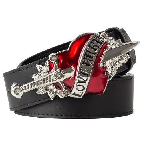Other Silver Color White Belt Love Hunter Belt Punk Rock Gothic Size ONE SIZE - 1 Thumbnail