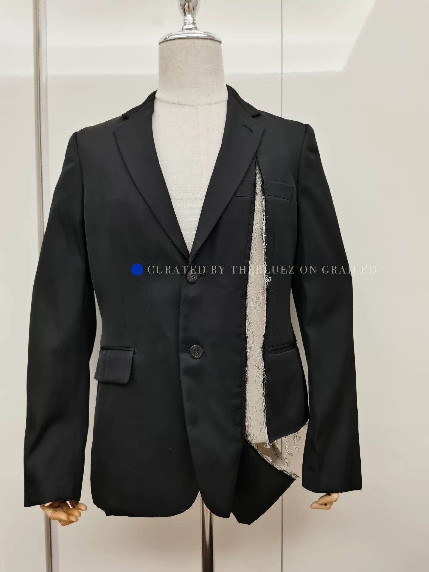 Comme des Garcons Distressed Black Blazer - Limited Edition Size US M / EU 48-50 / 2 - 1 Thumbnail