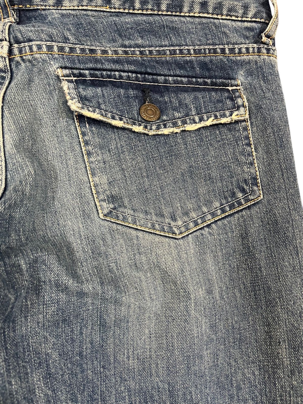 Japanese Brand × Manual Alphabet Vintage Alphabet Club Flare Mudwash Denim Size US 34 / EU 50 - 8 Thumbnail