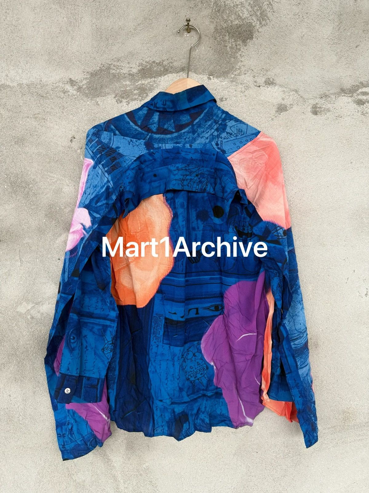 Yohji Yamamoto Yohji Yamamoto Double-Layer Trompe-l’œil Floral Shirt Size US S / EU 44-46 / 1 - 5 Thumbnail