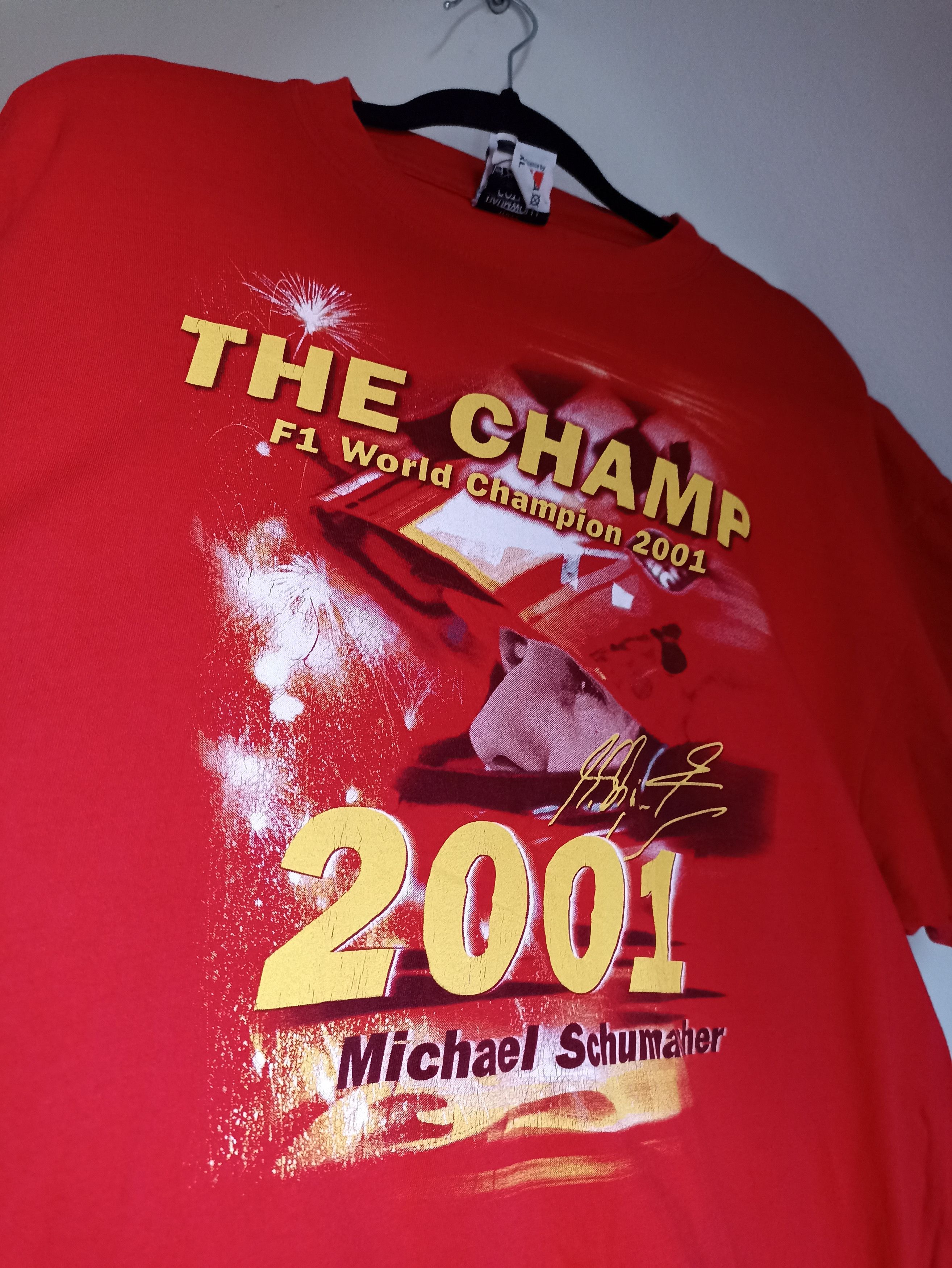 Ferrari Vintage tee Formula 1 Schumacher F1 champ racig rare Ferrari Size US XL / EU 56 / 4 - 2 Thumbnail
