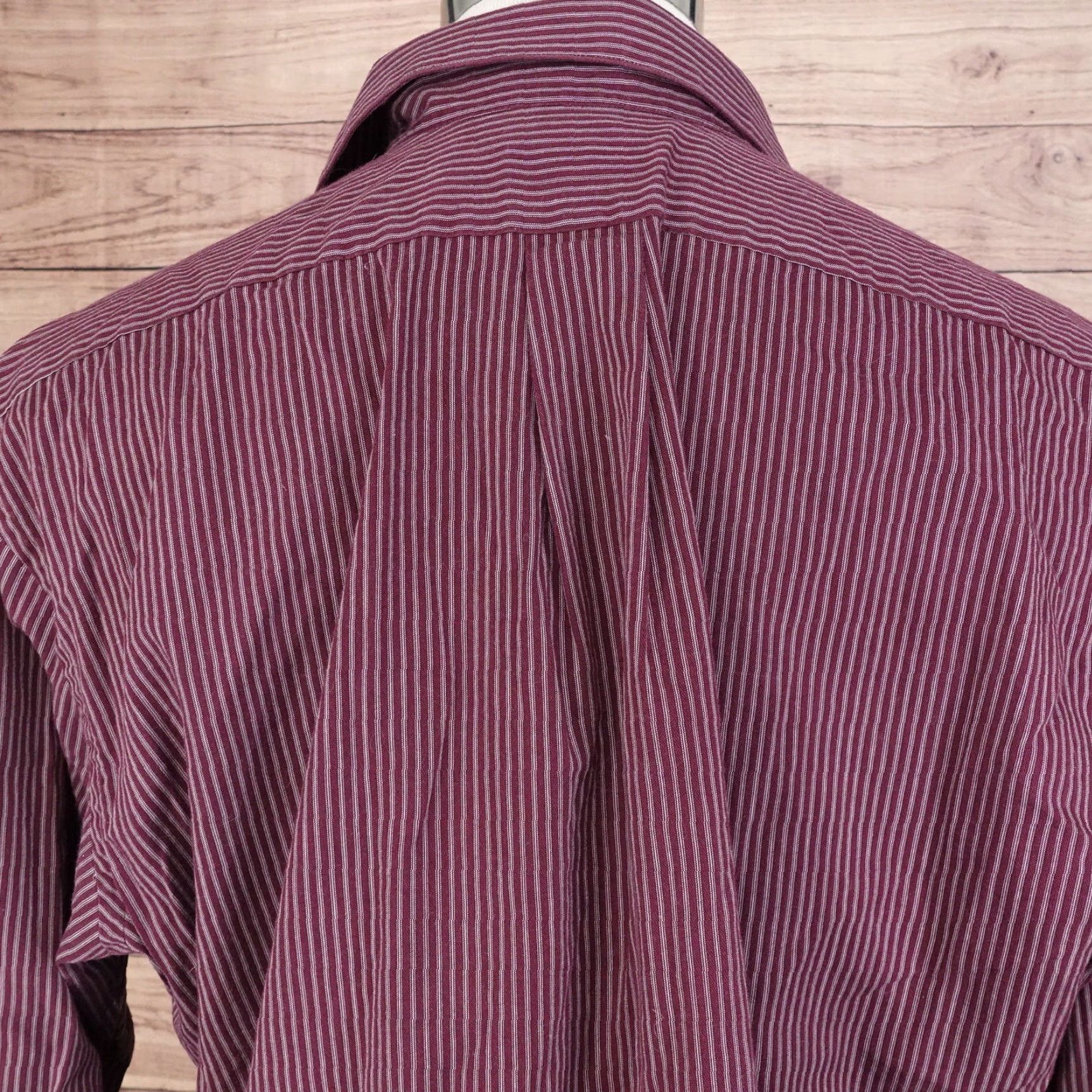 Van Heusen VAN HEUSEN Men's Dress Shirt Long Sleeve Cotton Striped 18 Multicolor Business Casual Formal Wedding 2XL Size 48R - 5 Thumbnail