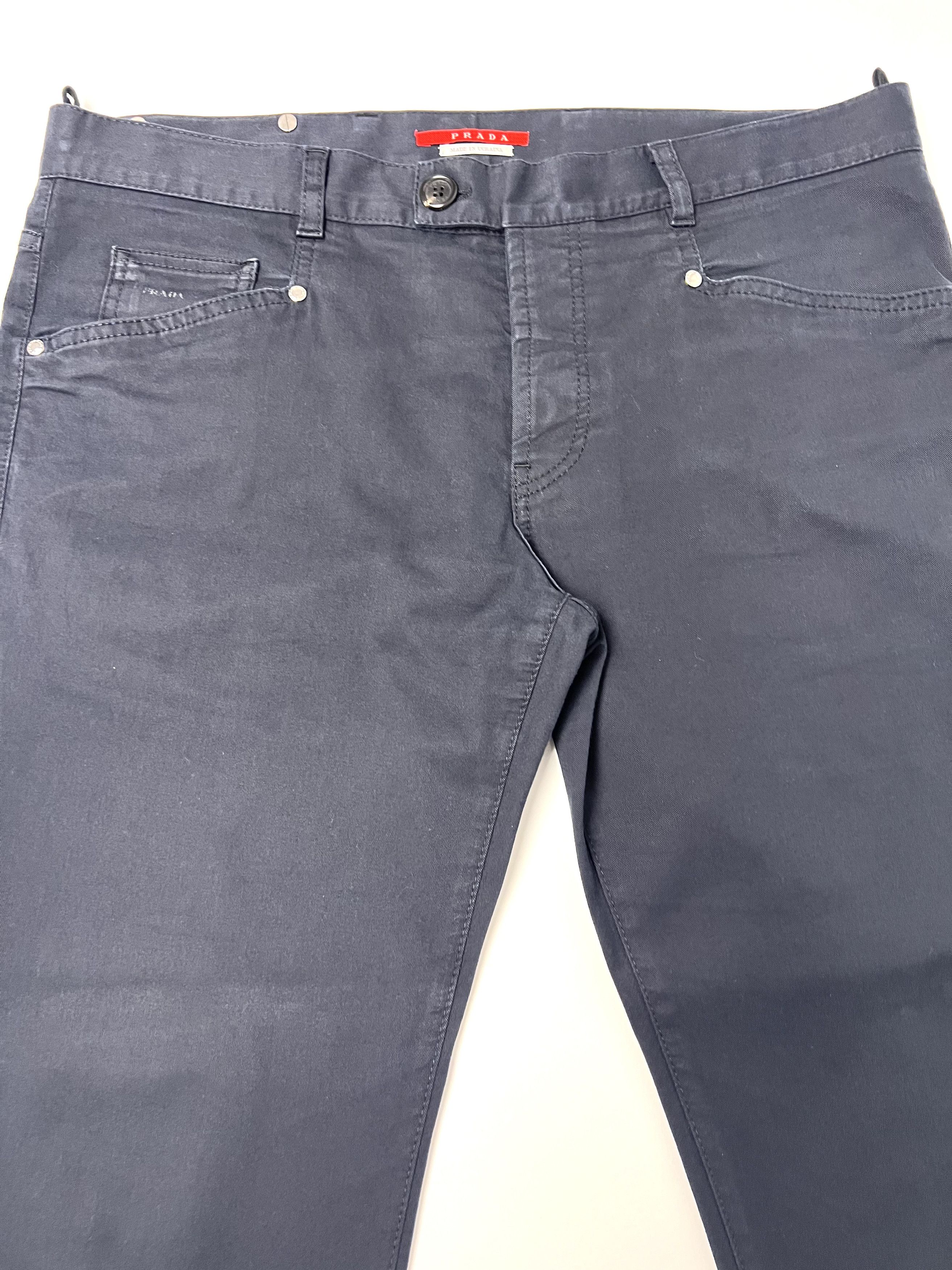Prada PRADA LINEA ROSSA COTTON BLEND FLARE LEG CASUAL PANTS Size US 36 / EU 52 - 12 Thumbnail