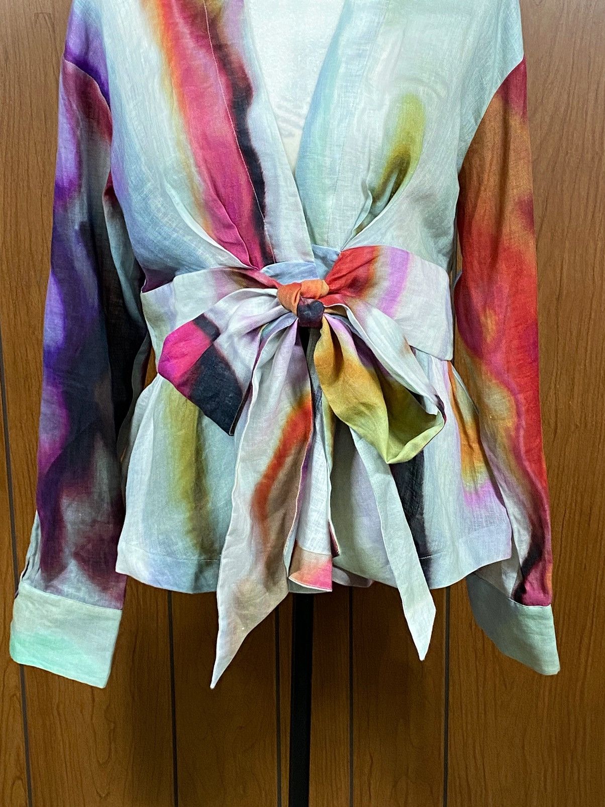 Other Silvia Tcherassi Saanvi Blouse Iridescent Marble Size 2L Size XXL / US 16-18 / IT 52-54 - 8 Thumbnail