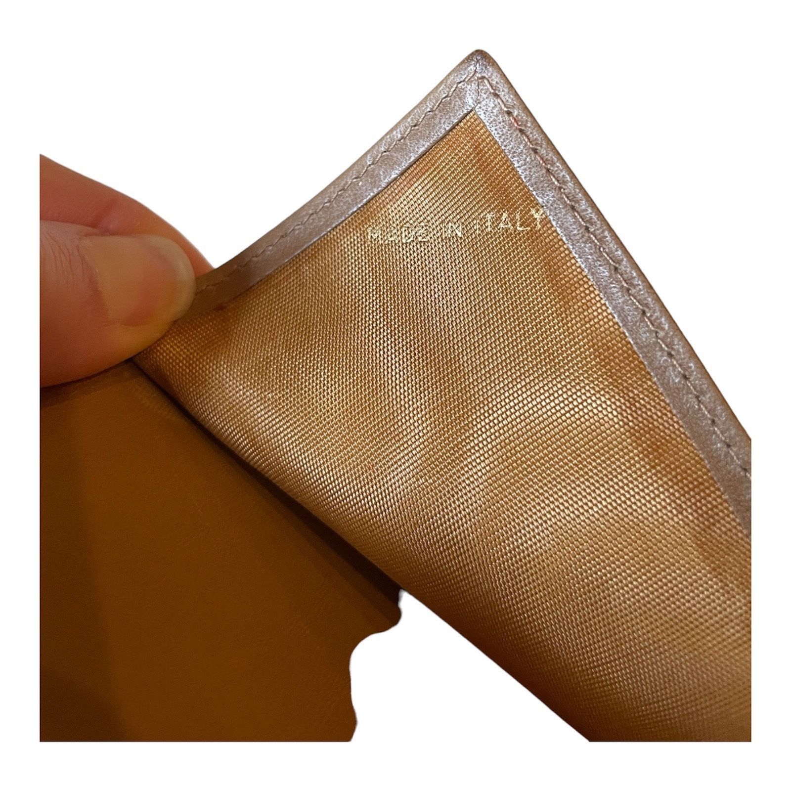 Celine Vintage Céline Macadam Checkbook Wallet Beige Size ONE SIZE - 10 Thumbnail