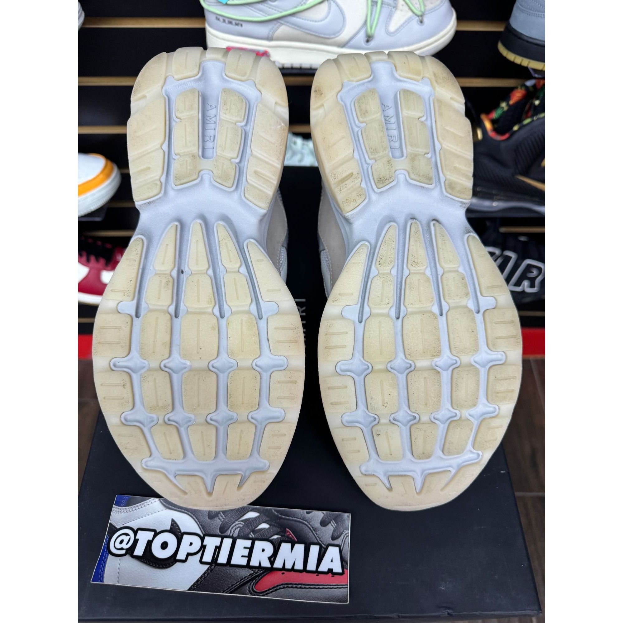 Amiri AMIRI BONE RUNNER GREY SZ 43 Size US 10 / EU 43 - 6 Thumbnail