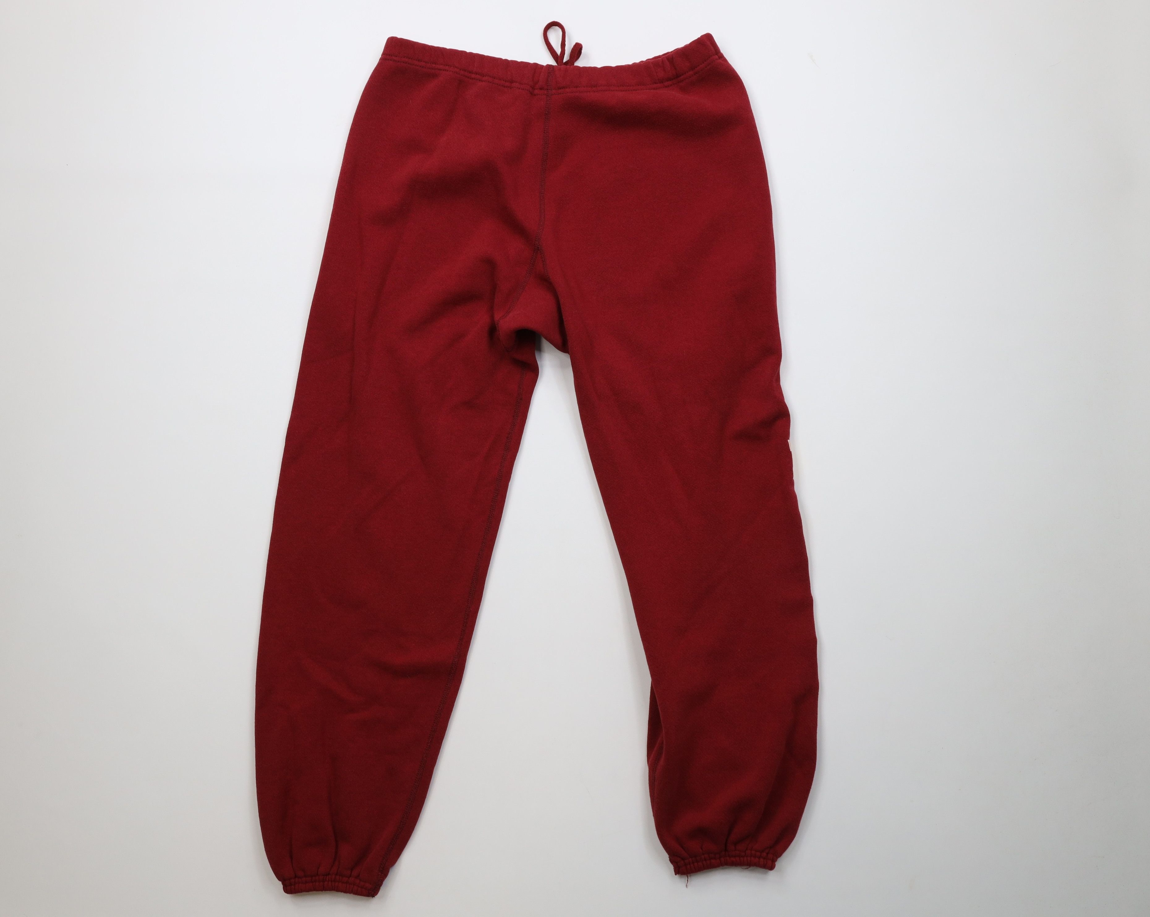 Vintage Vintage 70s Streetwear Sweatpants Joggers Pants Red USA Size US 36 / EU 52 - 11 Thumbnail