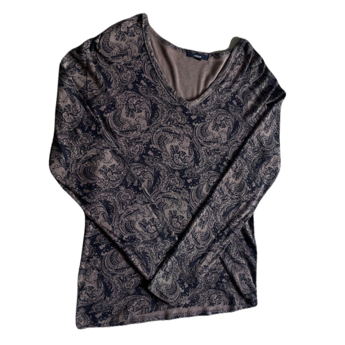 If Six Was Nine 2000s SHELLAC Japanese archive Paisley Wave Long Sleeve Tee Size US S / EU 44-46 / 1 - 3 Thumbnail