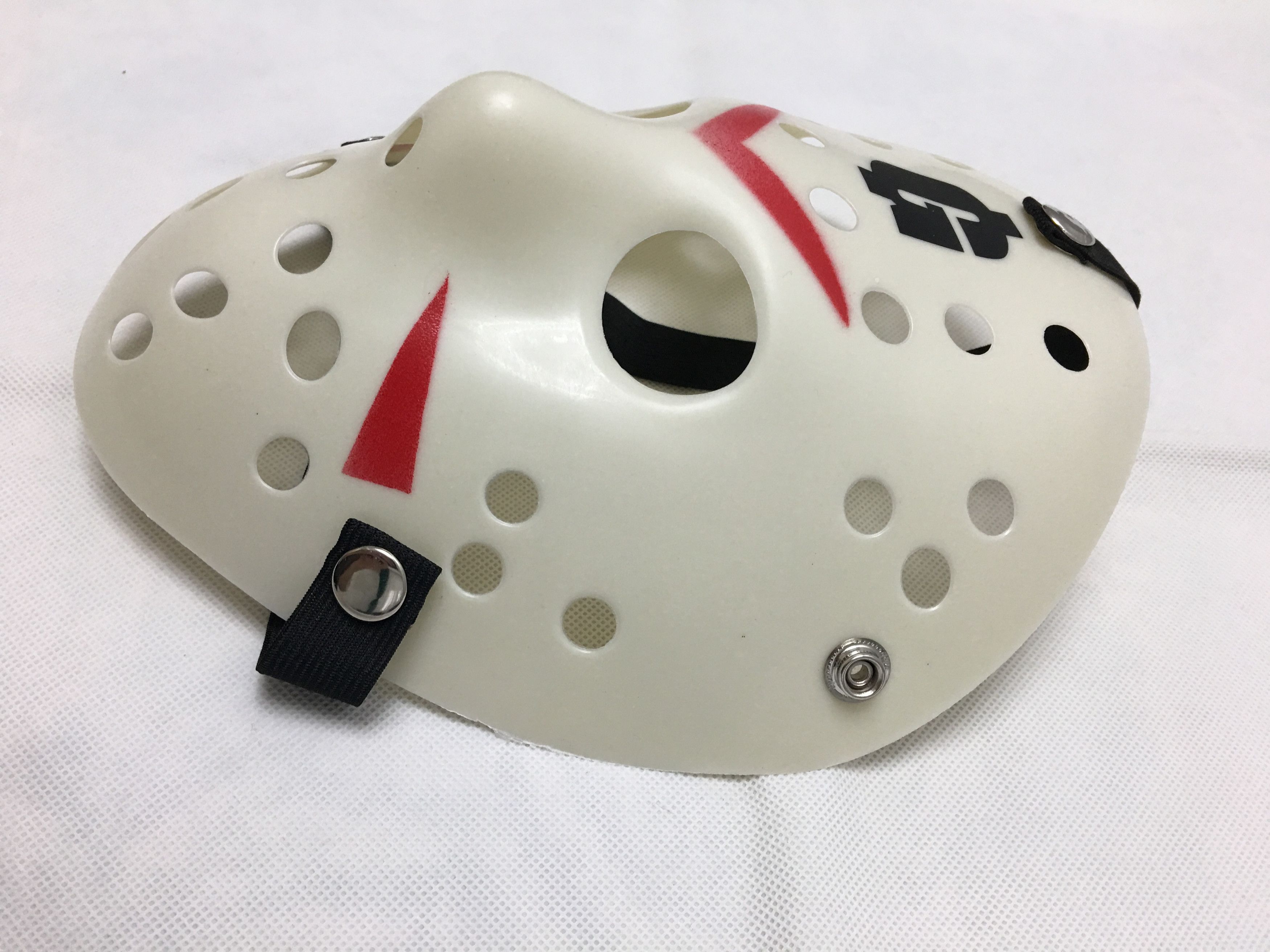 Goth Money Goth Money Records GMR Jason Voorhees Friday 13th Mask White Size ONE SIZE - 3 Thumbnail