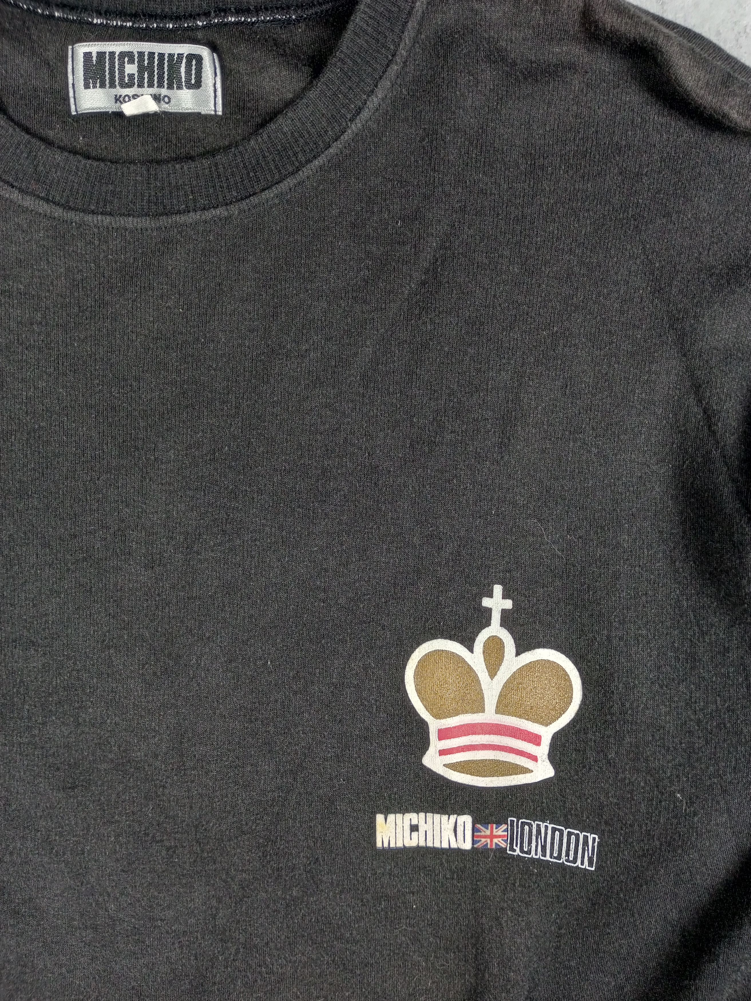 Michiko Koshino Faded Vintage 90’s Michiko Koshino Long Sleeve T-shirt Size US M / EU 48-50 / 2 - 4 Thumbnail