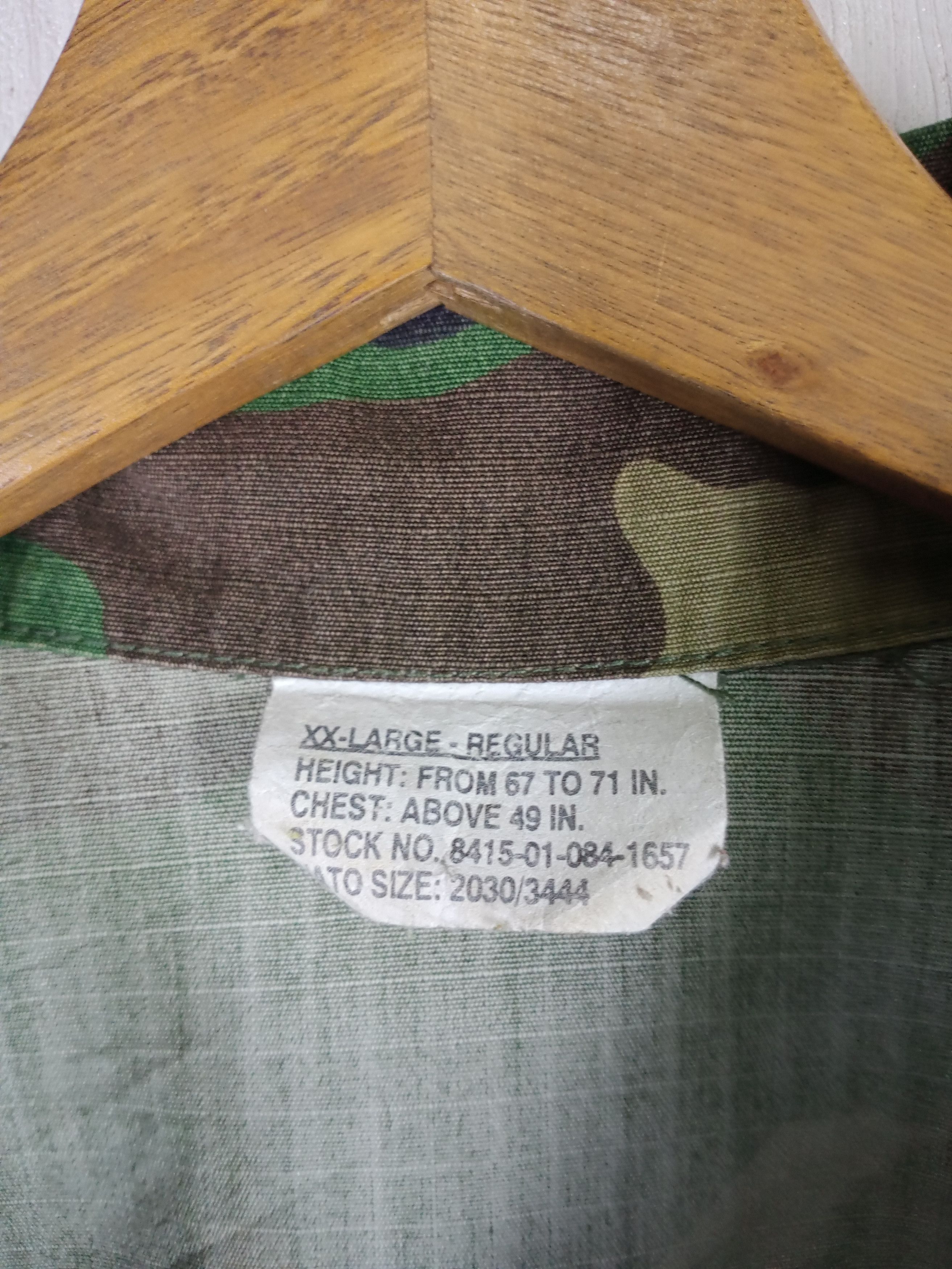 Vintage Rare Vintage 80s US Army Camo Military Jacket Size US XXL / EU 58 / 5 - 8 Thumbnail