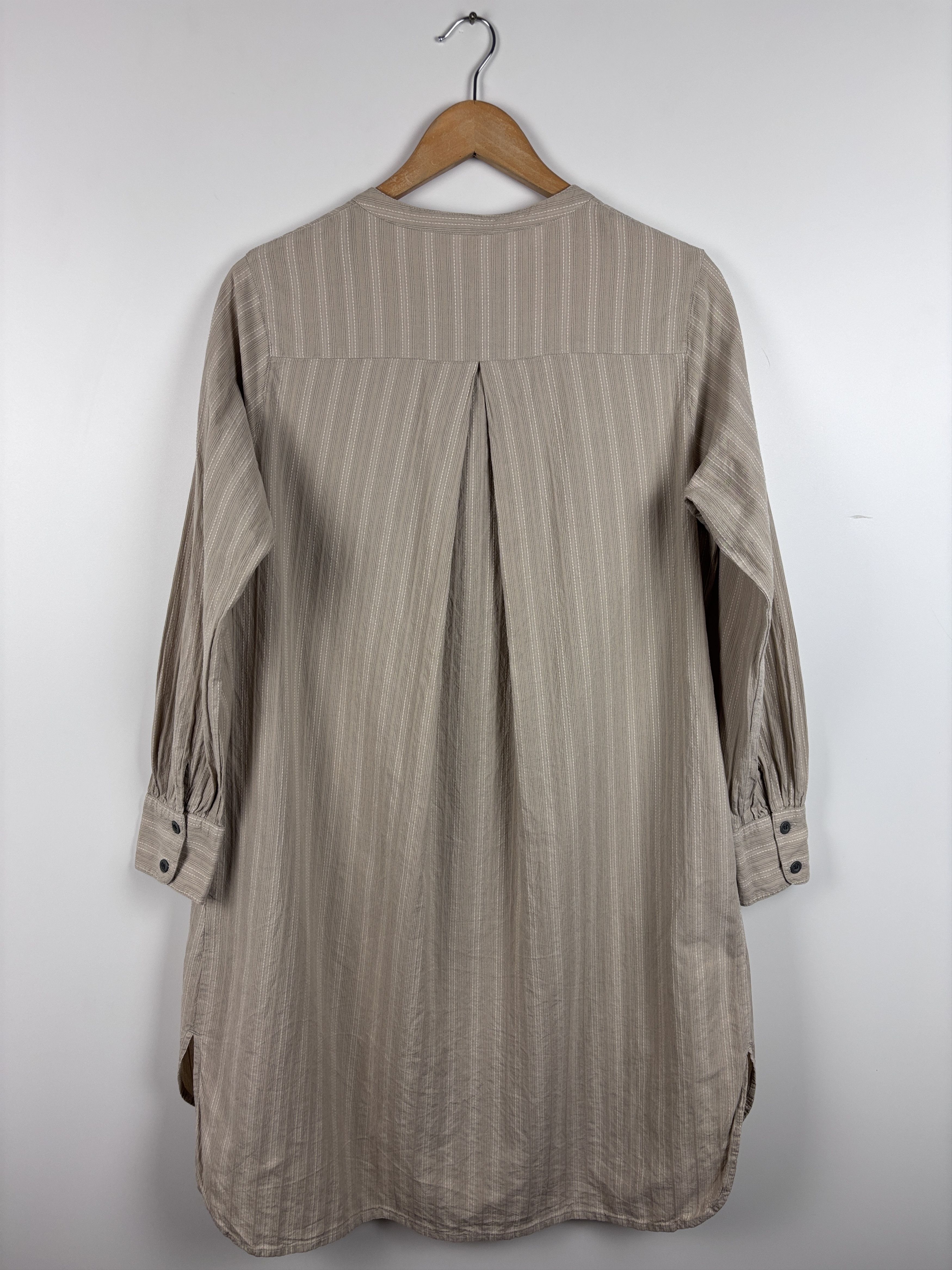 Gudrun Sjoden Womens Gudrun Sjoden Striped Cotton Shirt Dress Beige Size M Size M / US 6-8 / IT 42-44 - 7 Thumbnail