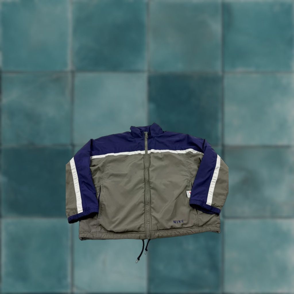 Nike Nike Jacket XL Mens Gray Purple Reversible Fleece-Lined Full Zip Swoosh Size US XL / EU 56 / 4 - 1 Thumbnail