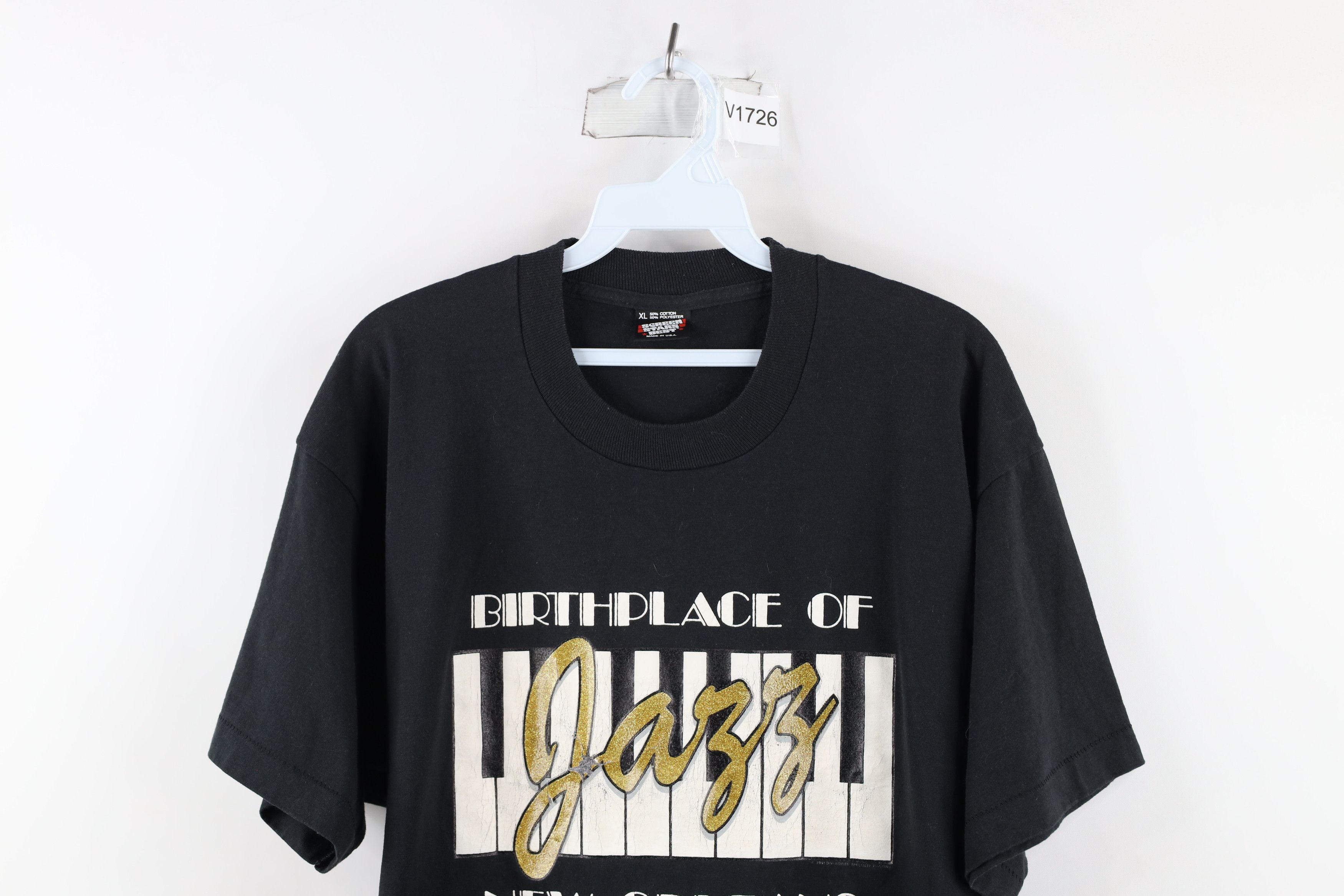 Vintage Vintage 90s Birthplace of Jazz Music New Orleans T-Shirt USA Size US XL / EU 56 / 4 - 2 Thumbnail