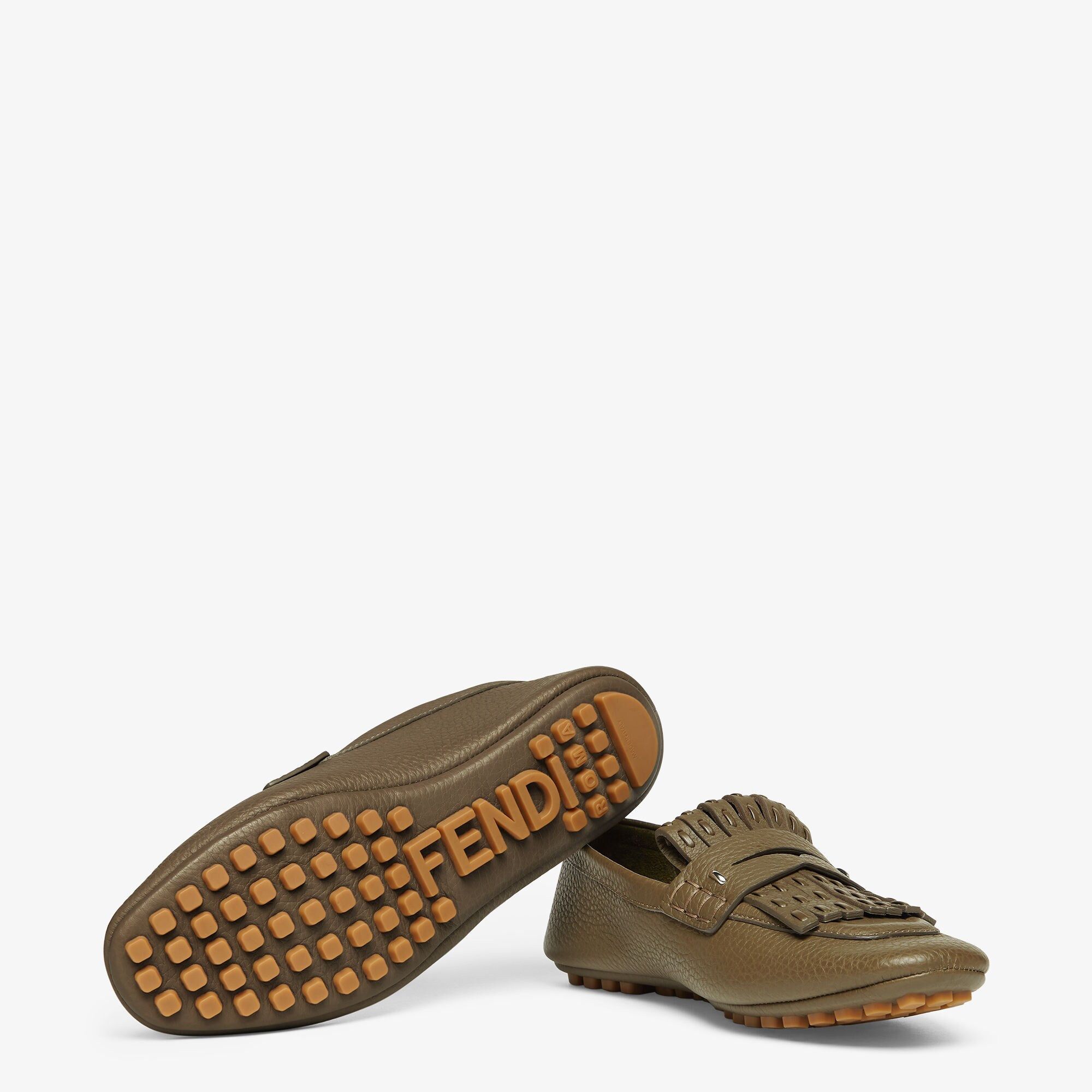 Fendi o1B3y1r0426 Selleria Driving Loafers in Brown Size US 8 / IT 38 - 2 Thumbnail