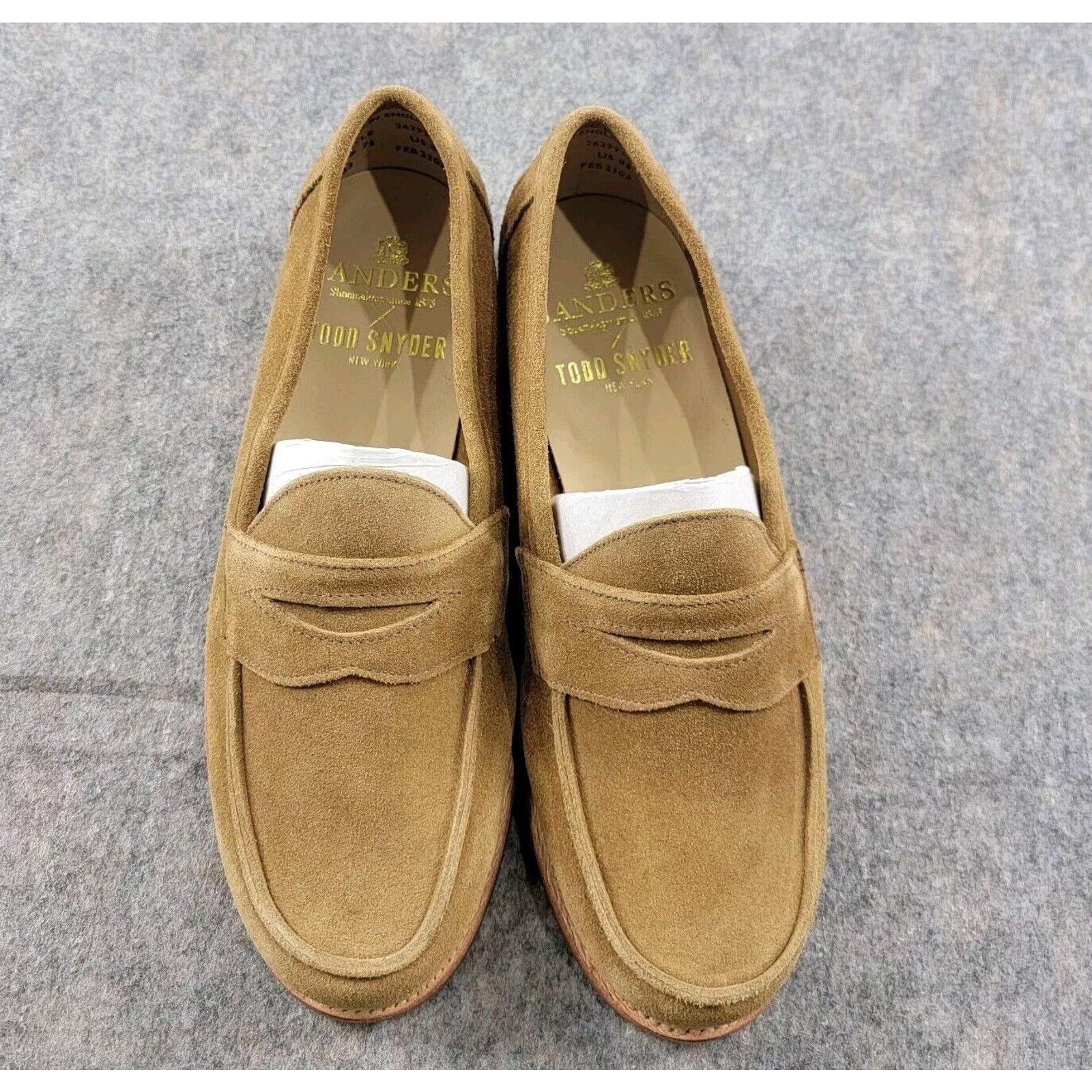 Sanders Todd Snyder x Sanders Edwin Suede Loafer size US 8.5 Tan Size US 8.5 / EU 41-42 - 3 Thumbnail