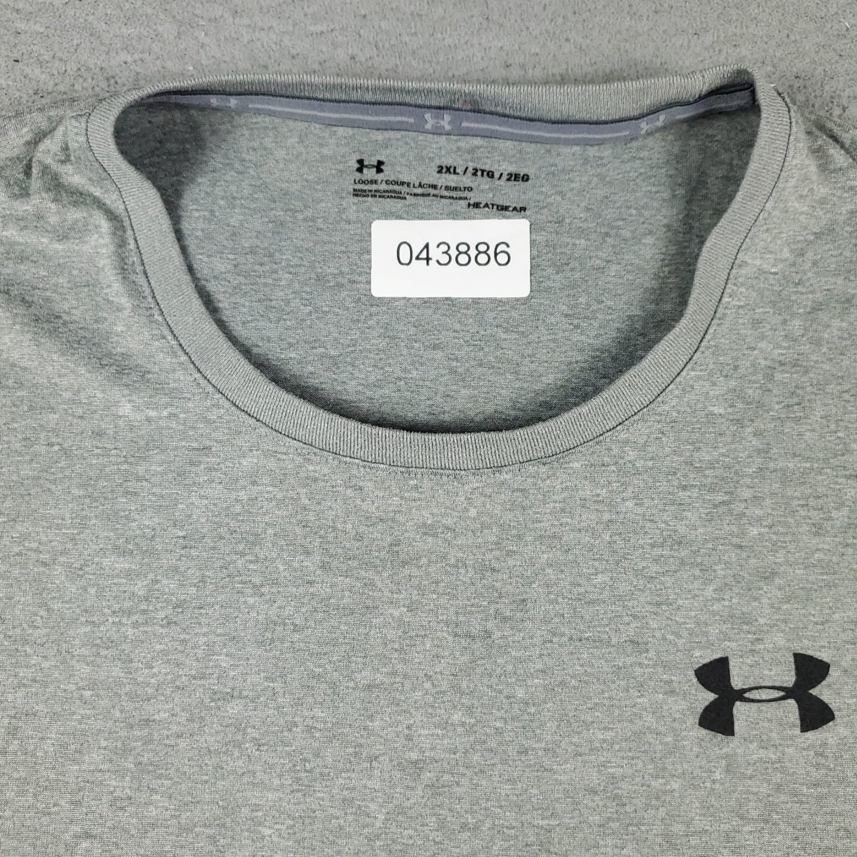 Under Armour Under Armour T Shirt Mens 2XL Gray Active Work Out Short Sleeve Size US XXL / EU 58 / 5 - 2 Thumbnail
