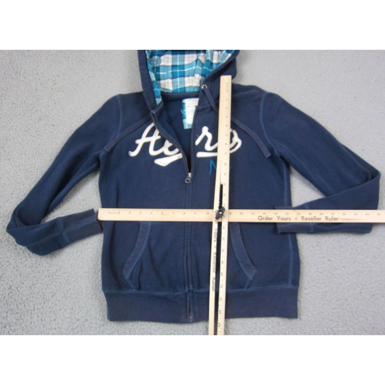 Vintage VINTAGE Aeropostale Hoodie Womens Large Blue Aero Sweatshirt 90s Full Zip Y2K Logo NY Size L / US 10 / IT 46 - 5 Thumbnail
