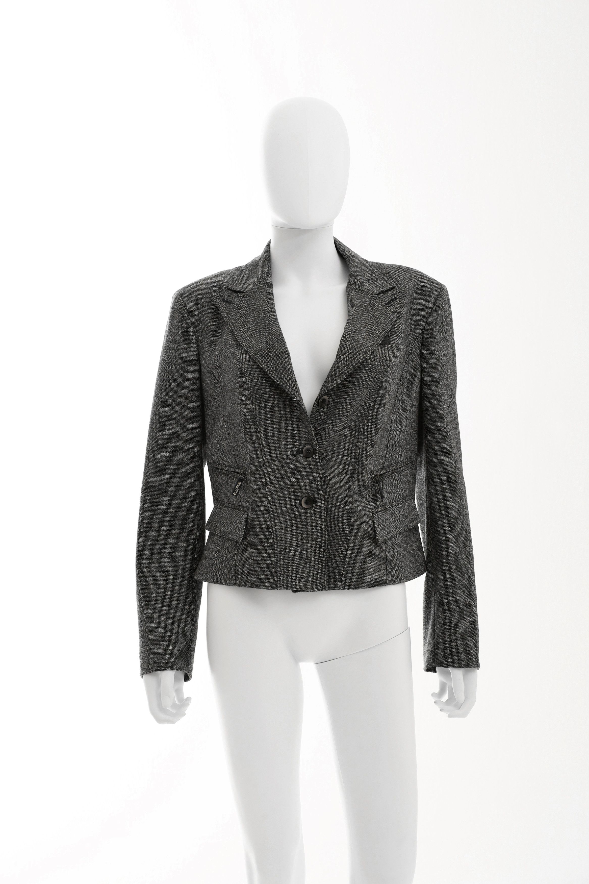 Alexander McQueen Late 90's Grey Wool Blazer Size M / US 6-8 / IT 42-44 - 1 Thumbnail