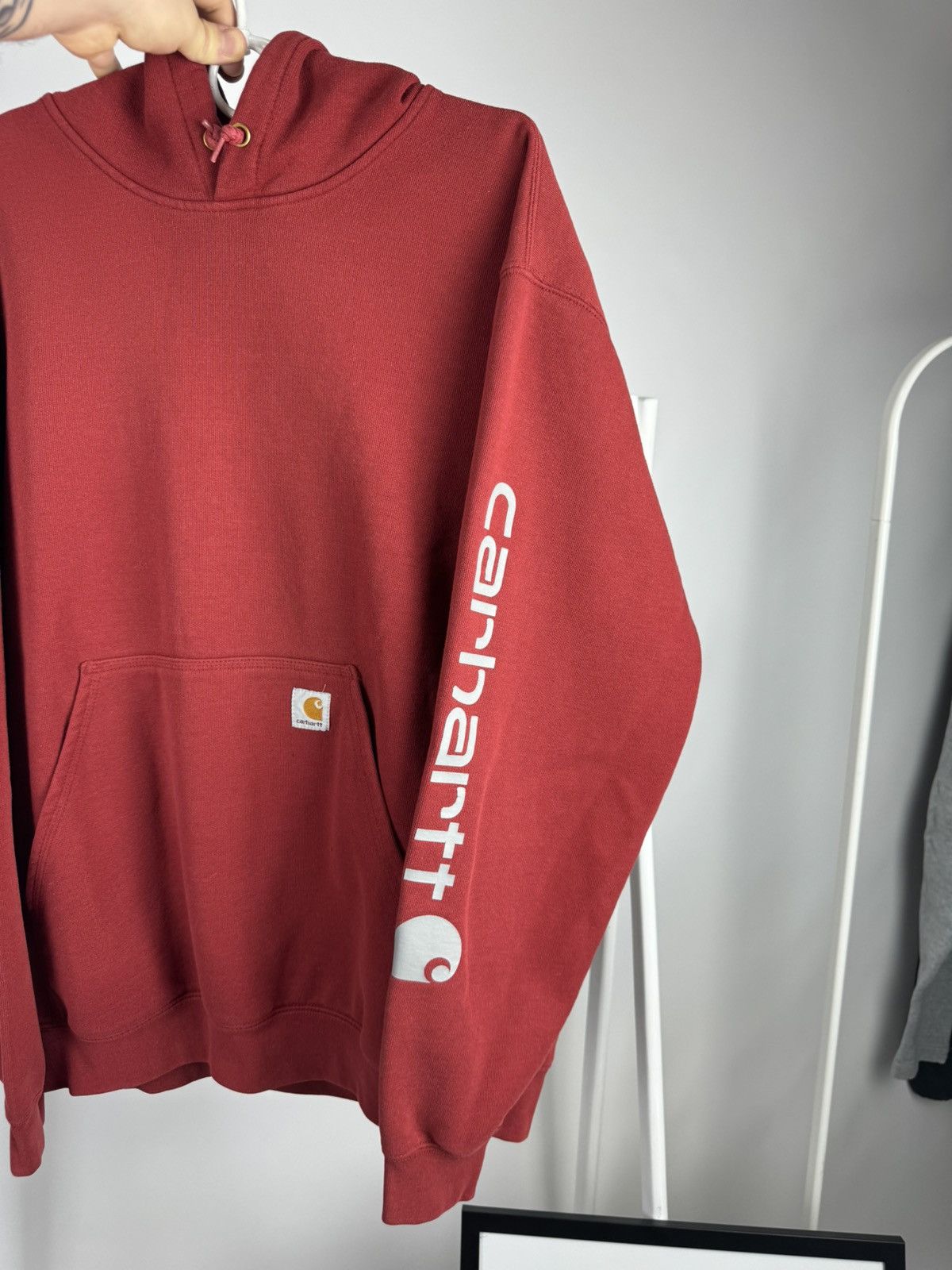 Carhartt Vintage Carhartt Hoodie Size US L / EU 52-54 / 3 - 3 Thumbnail