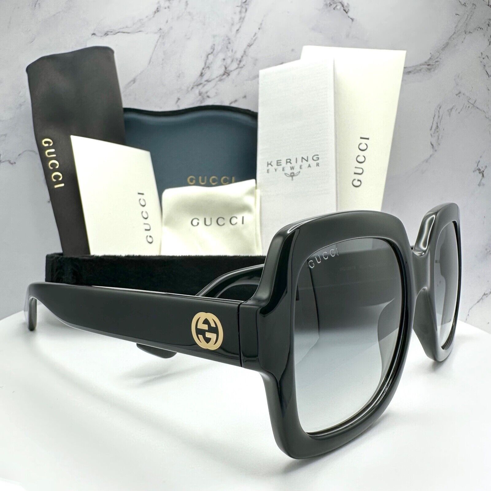 Gucci × Tom Ford × Vintage 00s Gucci Square Oversized Sunglasses