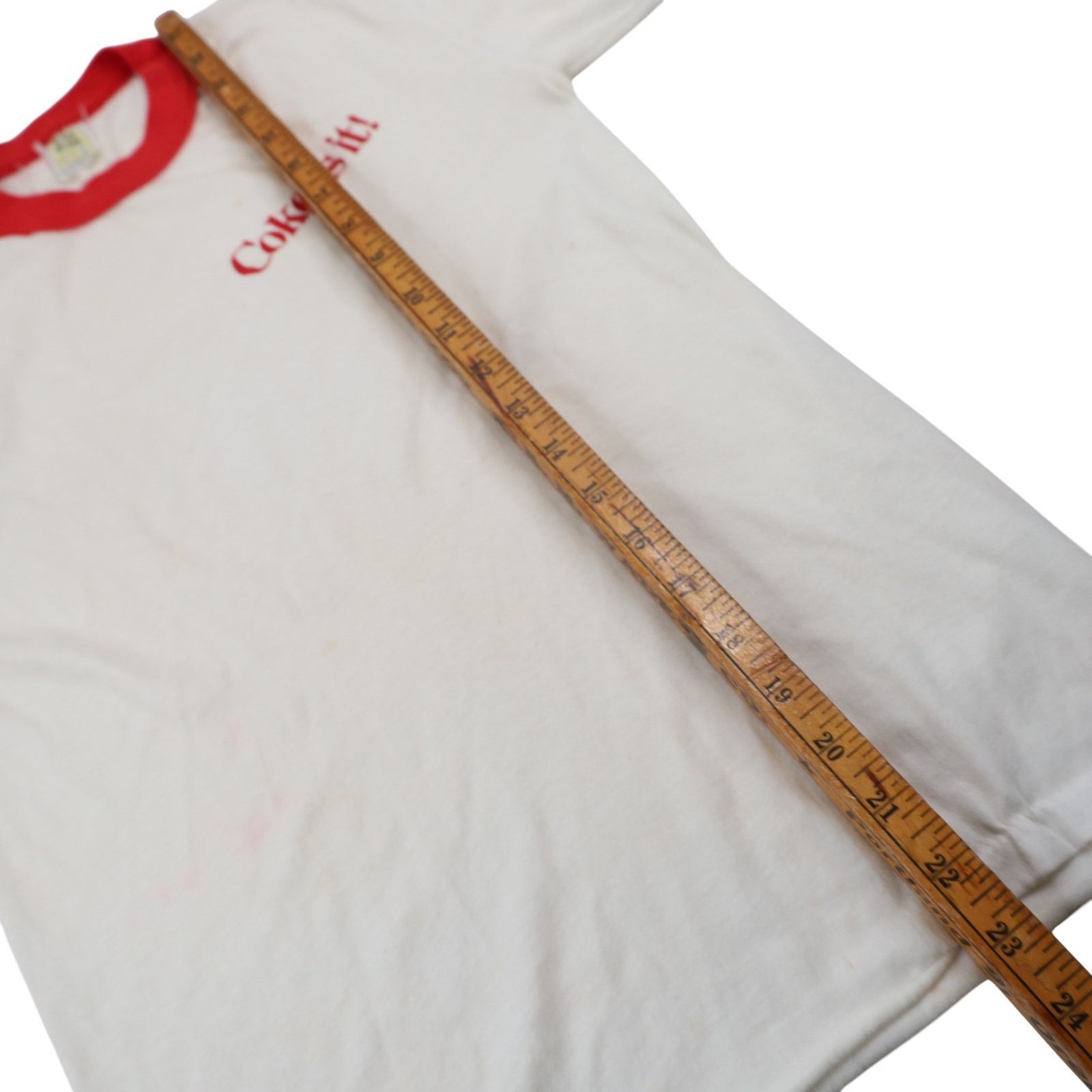 Coca Cola × Velva Sheen × Vintage True Vintage Velva Sheen "Coke is It!" Ringer T Shirt Size US M / EU 48-50 / 2 - 10 Thumbnail