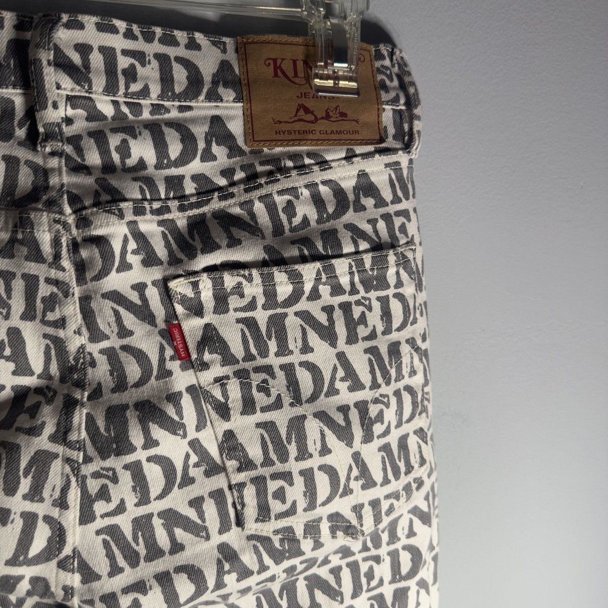 Hysteric Glamour HYSTERIC GLAMOUR “DAMMED” Script Denim Size US 30 / EU 46 - 2 Thumbnail