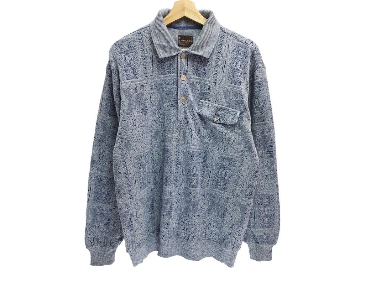 Vintage Abstract Sweatshirt Distressed