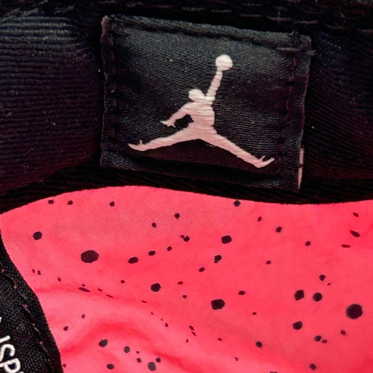 Jordan Brand Air Jordan Hat Men Pink Black Speckled Print Snap Back Cap Size ONE SIZE - 3 Thumbnail